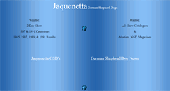 Desktop Screenshot of jaquenetta.com